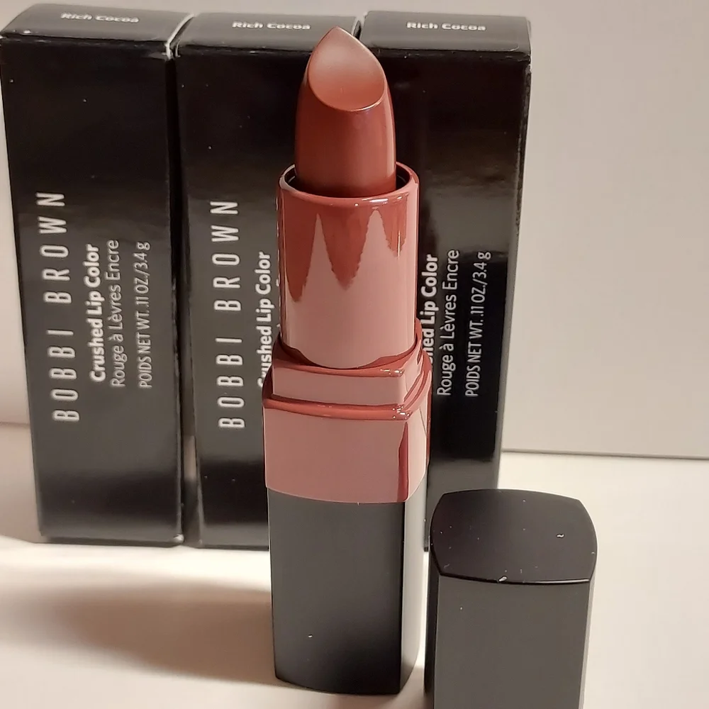 BOBBI BROWN • Lip Color • RICH COCOA • Brown Lipstick • Full Size • NIB • RARE - Picture 2 of 5